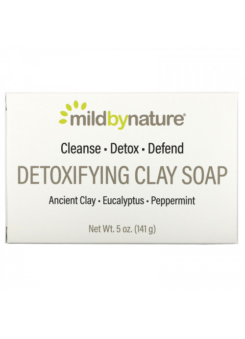 Mild By Nature, Detoxifying Clay, Bar Soap, Eucalyptus & Peppermint, with Ancient Clay, 5 oz (141 g)