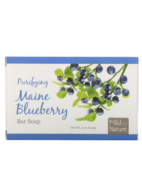 Mild By Nature, Purifying Bar Soap, Maine Blueberry, 5 oz (141 g)