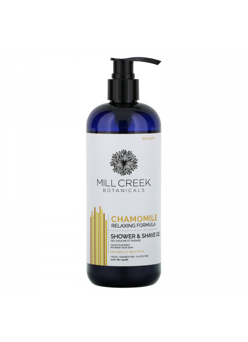 Mill Creek Botanicals, Shower & Shave Gel, Chamomile, 14 fl oz (414 ml)