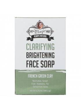My Magic Mud, Clarifying Brightening Face Soap, French Green Clay, 3.75 oz (106.3 g)