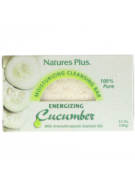 Nature's Plus, Moisturizing Cleansing Bar, Energizing Cucumber, 3.5 oz (100 g)
