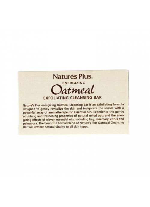 Nature's Plus, Oatmeal Exfoliating Cleansing Bar, 3.5 oz. (100 g)
