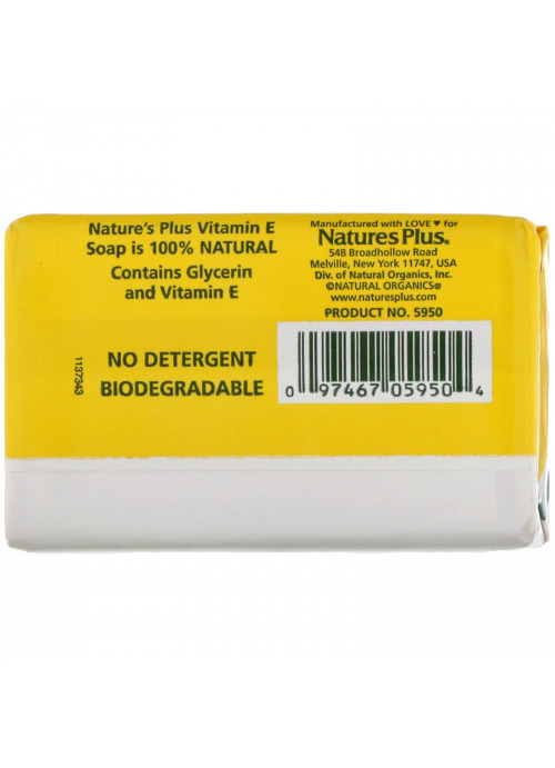 Nature's Plus, Vitamin E Soap, 1,000 IU, 3 oz