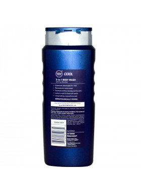 Nivea, Men 3-in-1 Body Wash, Cool, 16.9 fl oz (500 ml)