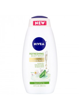 Nivea, Refreshing Body Wash, Basil & White Tea, 20 fl oz (591 ml)