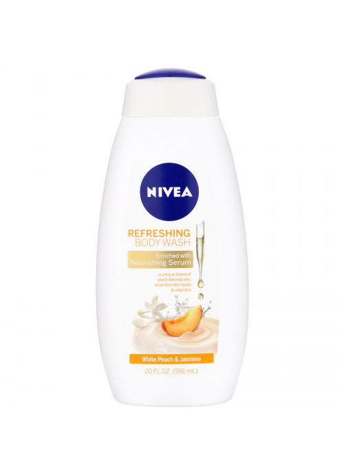 Nivea, Refreshing Body Wash, White Peach & Jasmine, 20 fl oz (591 ml)