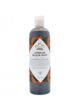 Nubian Heritage, Body Wash, African Black Soap, 13 fl oz (384 ml)