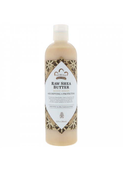 Nubian Heritage, Body Wash, Raw Shea Butter, 13 fl oz (384 ml)