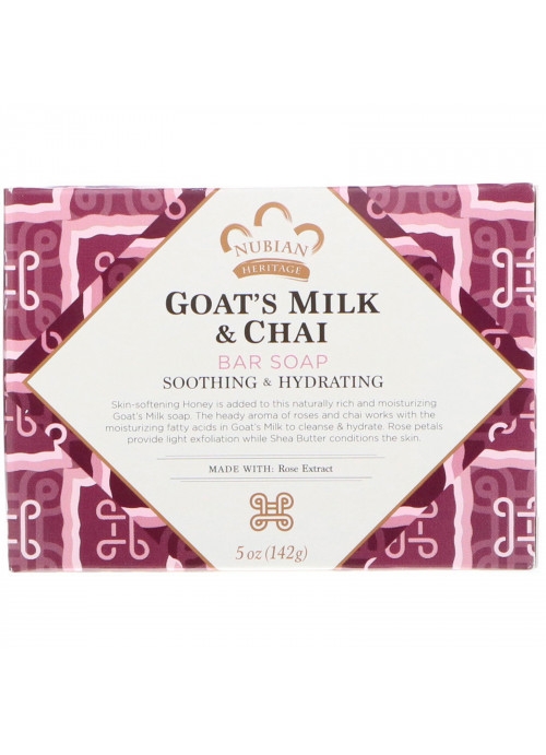 Nubian Heritage, Goat's Milk & Chai Bar Soap, 5 oz (142 g)