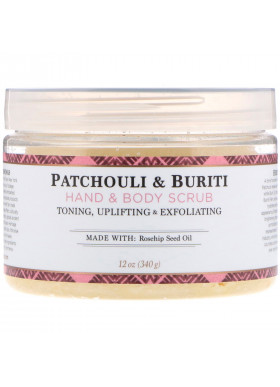 Nubian Heritage, Hand & Body Scrub, Patchouli & Buriti, 12 oz (340 g)
