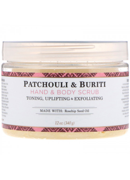 Nubian Heritage, Hand & Body Scrub, Patchouli & Buriti, 12 oz (340 g)