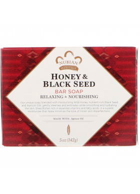 Nubian Heritage, Honey & Black Seed Bar Soap, 5 oz (142 g)