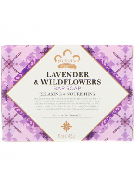 Nubian Heritage, Lavender & Wildflowers Bar Soap, 5 oz (142 g)