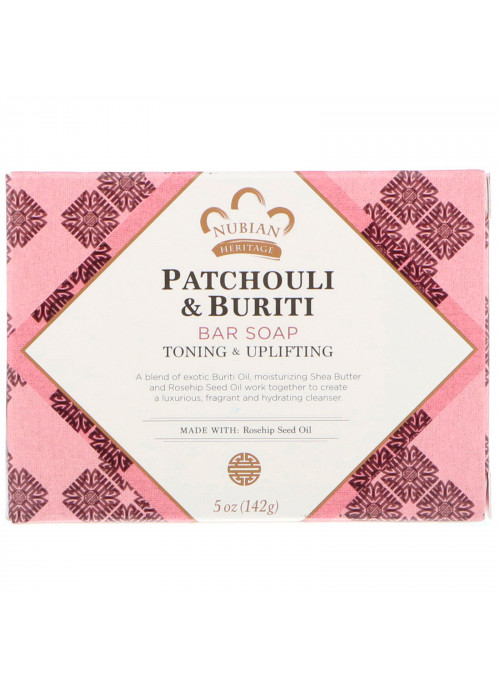 Nubian Heritage, Patchouli & Buriti Bar Soap, 5 oz (141 g)