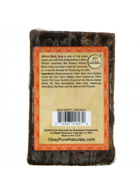Okay Pure Naturals, African Black Soap, Tea Tree, 5.5 oz (156 g)