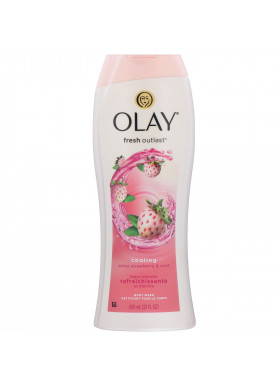 Olay, Fresh Outlast Body Wash, Cooling White Strawberry & Mint, 22 fl oz (650 ml)
