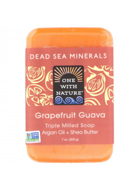 One with Nature, Triple Milled Soap Bar, Grapefruit Guava, 7 oz (200 g)