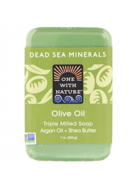 One with Nature, Triple Milled Soap Bar, Olive Oil, 7 oz (200 g)