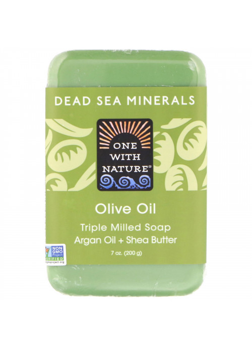 One with Nature, Triple Milled Soap Bar, Olive Oil, 7 oz (200 g)