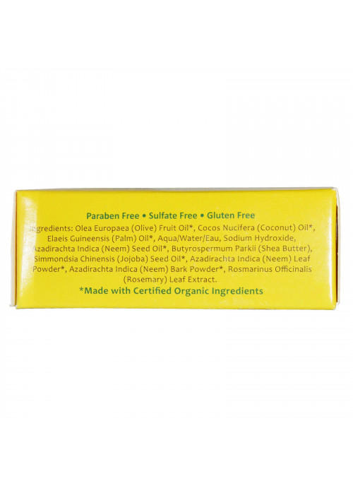 Organix South, TheraNeem Naturals, Neem Therapé Cleansing Bar, Neem Leaf, Oil & Bark, 4 oz (113 g)