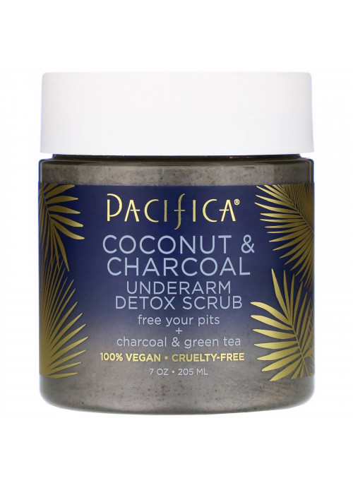 Pacifica, Coconut & Charcoal, Underarm Detox Scrub, 7 oz (205 ml)
