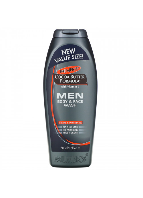 Palmer's, Cocoa Butter Formula, Men Body & Face Wash, Fresh Scent, 17 fl oz (500 ml)