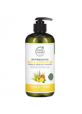Petal Fresh, Pure, Refreshing Bath & Shower Gel, Aloe & Citrus, 16 fl oz (475 ml)