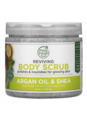 Petal Fresh, Pure, Reviving Body Scrub, Argan Oil & Shea, 16 oz (473 ml)