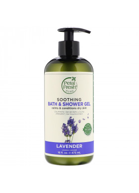 Petal Fresh, Pure, Soothing Bath & Shower Gel, Lavender, 16 fl oz (475 ml)