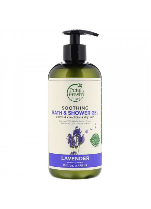 Petal Fresh, Pure, Soothing Bath & Shower Gel, Lavender, 16 fl oz (475 ml)