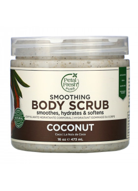 Petal Fresh, Smoothing Body Scrub, Coconut, 16 oz (473 ml)