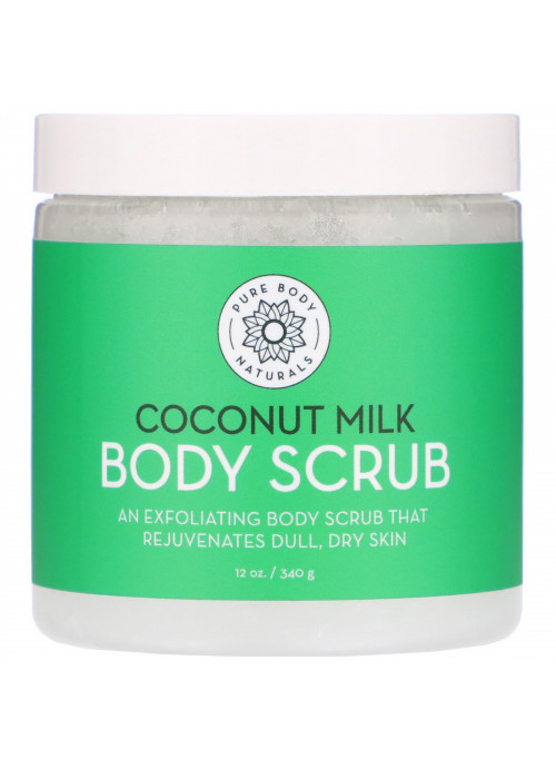 Pure Body Naturals, Coconut Milk Body Scrub, 12 oz (340 g)