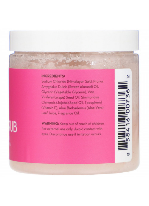 Pure Body Naturals, Himalayan Pink Salt Scrub , 12 oz (340 g)