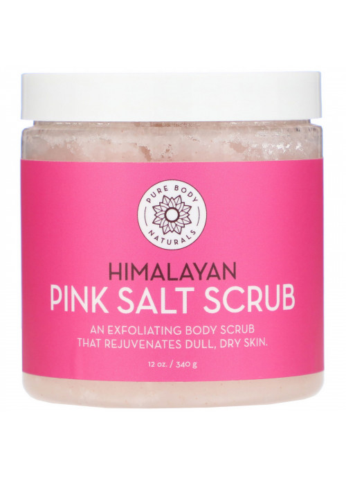Pure Body Naturals, Himalayan Pink Salt Scrub , 12 oz (340 g)