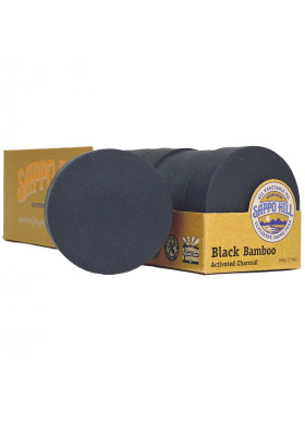 Sappo Hill, Glyceryne Cream Soap, Black Bamboo Activated Charcoal, 12 Bars, 3.5 oz (100 g) Each