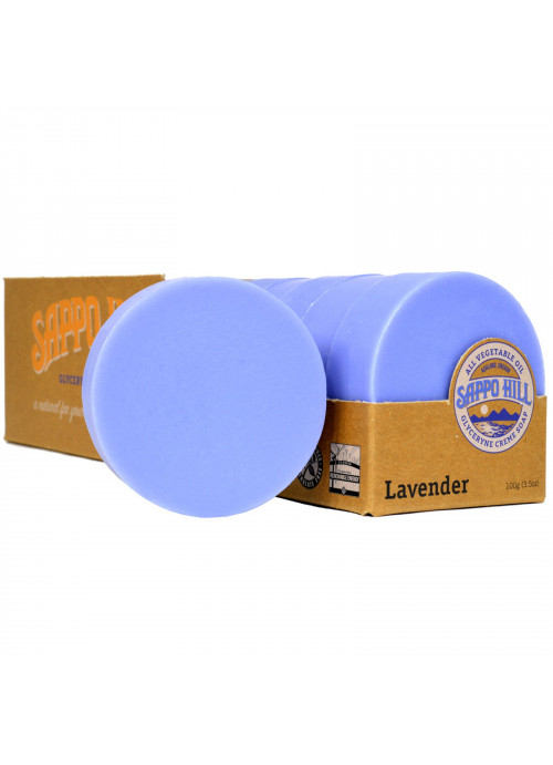 Sappo Hill, Glyceryne Cream Soap, Lavender, 12 Bars, 3.5 oz (100 g) Each