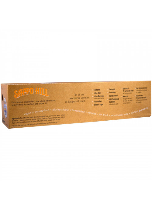 Sappo Hill, Glyceryne Cream Soap, Lemon Gardeners, 12 Bars, 3.5 oz (100 g) Each