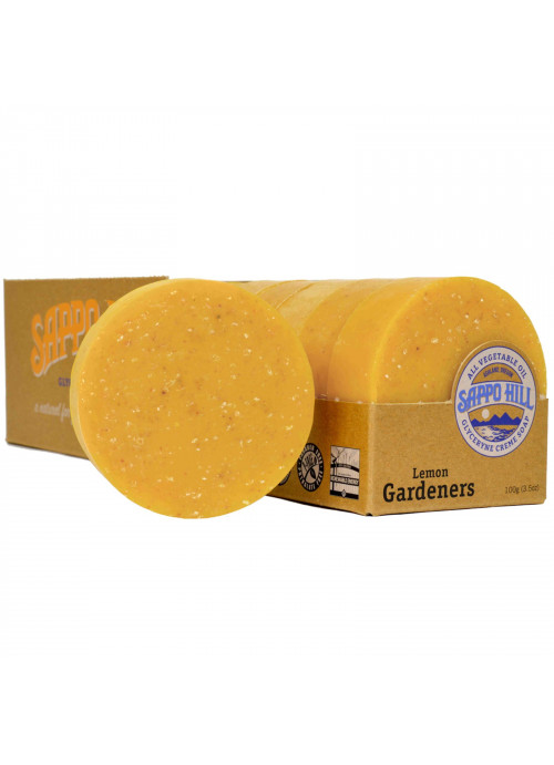 Sappo Hill, Glyceryne Cream Soap, Lemon Gardeners, 12 Bars, 3.5 oz (100 g) Each