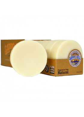 Sappo Hill, Glyceryne Cream Soap, Natural, Fragrance-Free, 12 Bars, 3.5 oz (100 g) Each