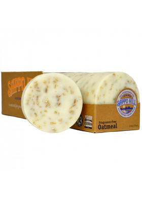 Sappo Hill, Glyceryne Cream Soap, Oatmeal, Fragrance-Free, 12 Bars, 3.5 oz (100 g) Each