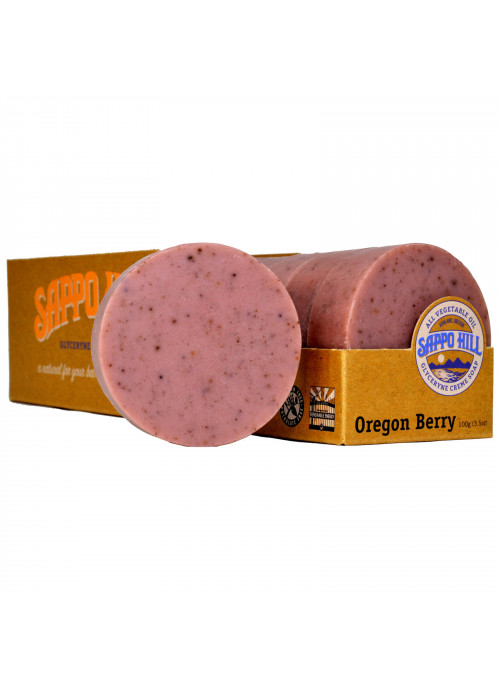 Sappo Hill, Glyceryne Cream Soap, Oregon Berry, 12 Bars, 3.5 oz (100 g) Each