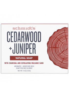 Schmidt's, Natural Soap, Cedarwood +Juniper, 5 oz (142 g)