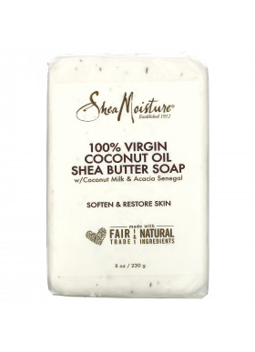 SheaMoisture, 100% Virgin Coconut Oil Shea Butter Soap, 8 oz (230 g)
