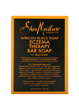 SheaMoisture, African Black Soap, Eczema Therapy Bar Soap with Shea Butter, 5 oz (141 g)