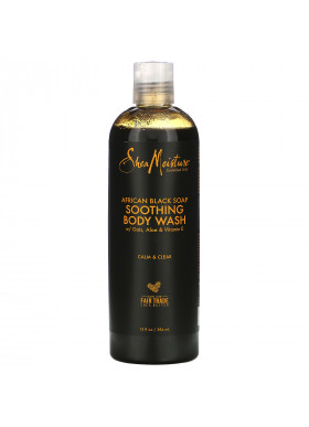 SheaMoisture, African Black Soap, Soothing Body Wash, 13 fl oz (384 ml)