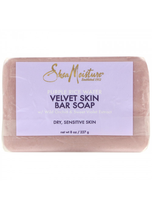 SheaMoisture, Purple Rice Water, Velvet Skin Bar Soap, 8 oz (227 g)