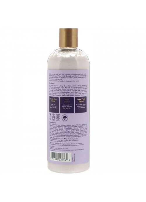 SheaMoisture, Purple Rice Water, Velvet Skin Body Wash, 13 fl oz (384 ml)
