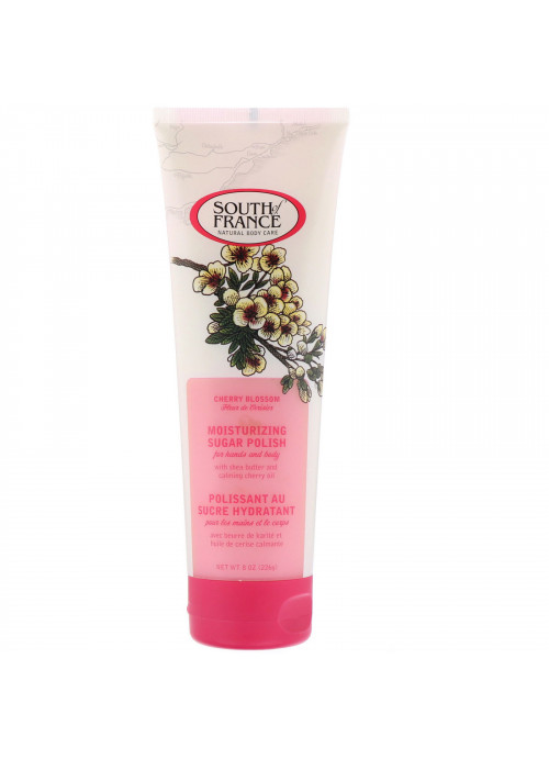 South of France, Moisturizing Sugar Polish, Cherry Blossom, 8 oz (226 g)