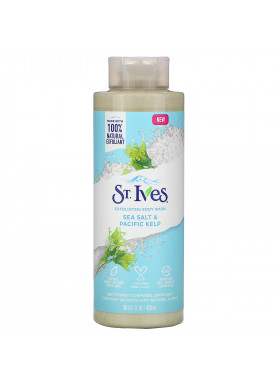 St. Ives, Exfoliating Body Wash, Sea Salt & Pacific Kelp, 16 fl oz (473 ml)