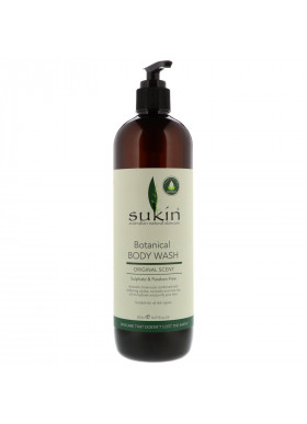 Sukin, Super Greens, Botanical Body Wash, Original Scent, 16.91 fl oz (500 ml)